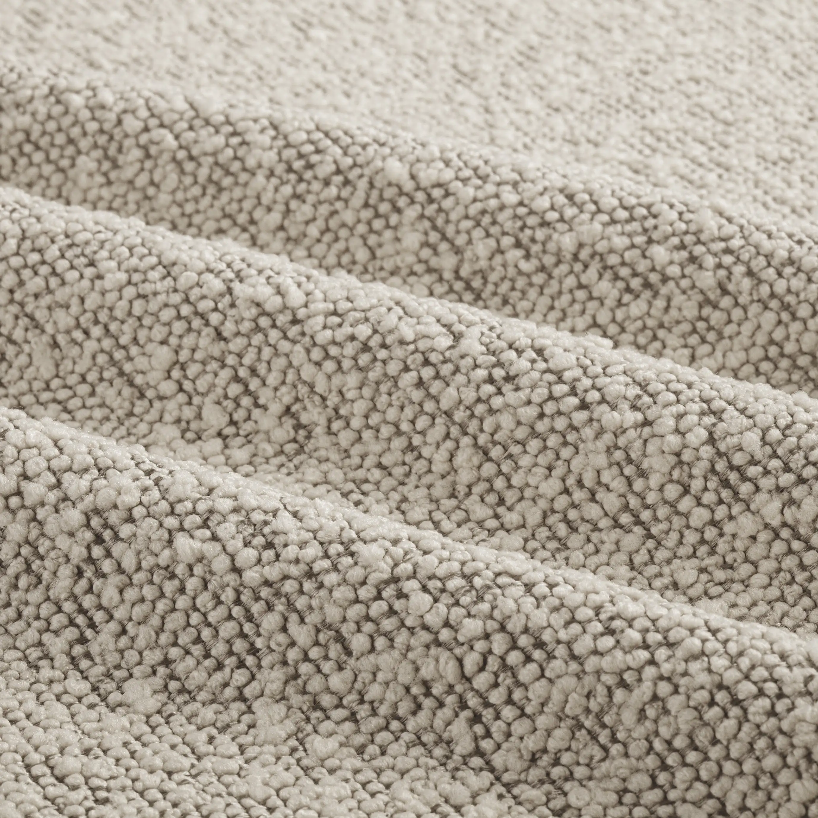 Halston Bar Stool | Speckled Stone Sustainable Boucle & Walnut - Image 3