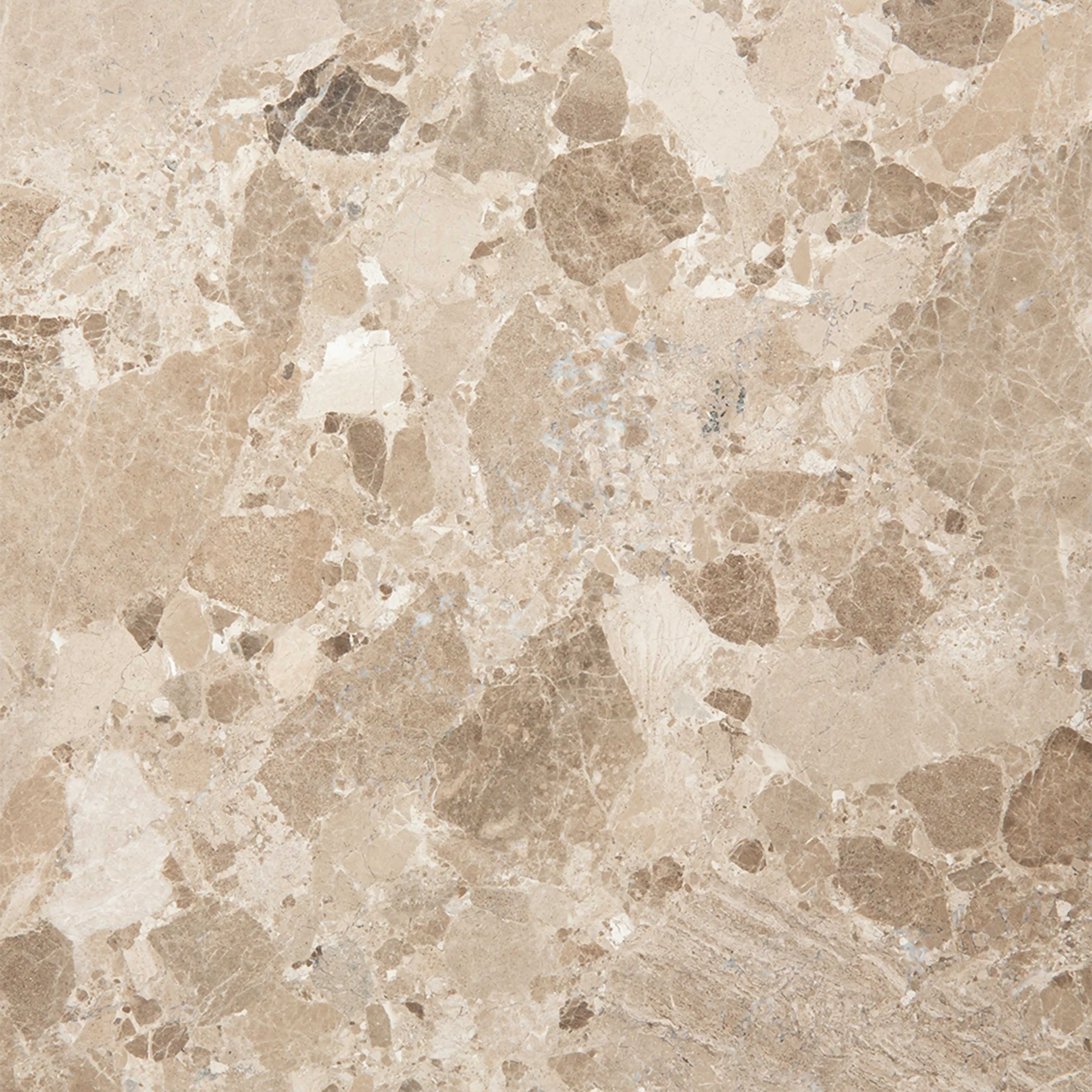 Naxos 4 Seat Round Dining Table | Latte Marble - Image 3